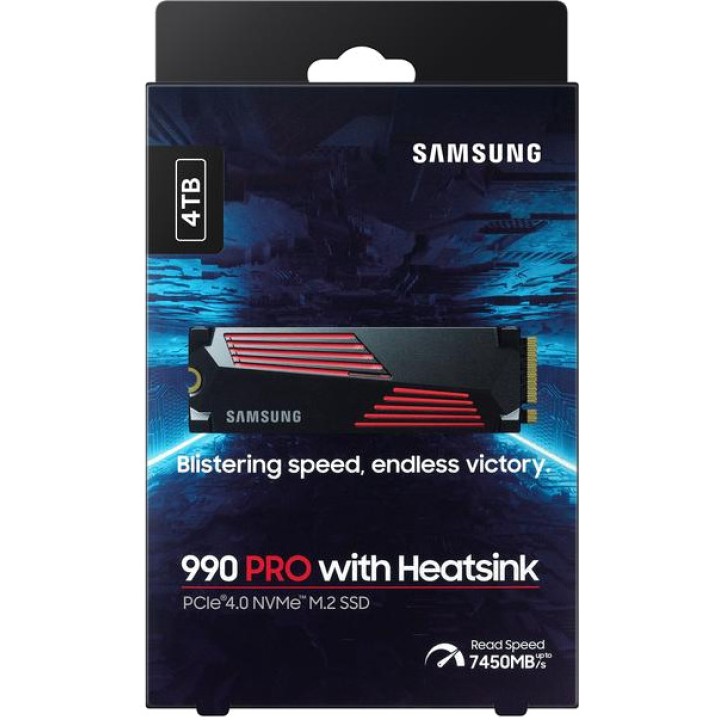 SAMSUNG Internal M.2 NVMe PCIe 4.0 SSD with heatsink