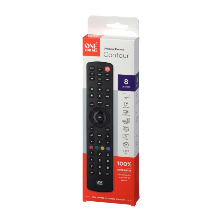 ONE FOR ALL Télécommande universelle pour huit appareils
