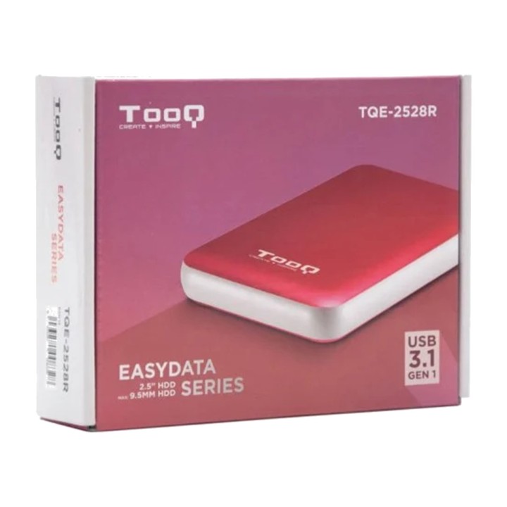 TOOQ Zunanje ohišje za trdi disk TQE-2528R 2,5" SATA3