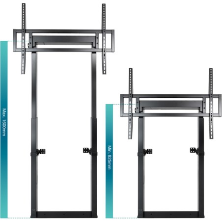 fester tv-bodenständer mit wandverankerung hiperion-fs2280m 55-100" 120kg