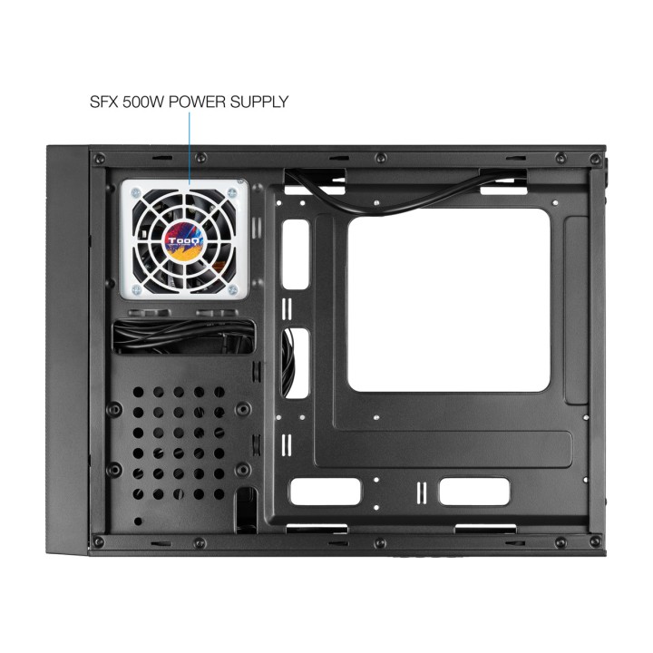TOOQ Slim ház PC-hez tápegységgel és kártyaolvasóval
