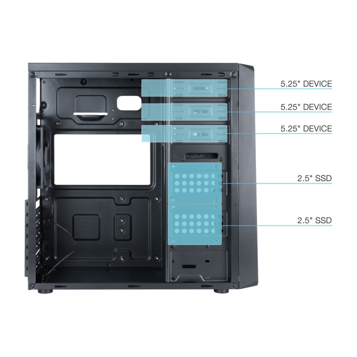 TOOQ Caixa semitorre ATX per a PC TQC-5701U3C DSP0000019612