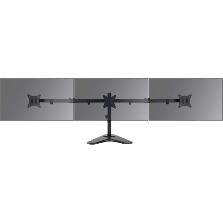 TOOQ Rotating desk mount for three monitors DB1704TN 17-27"