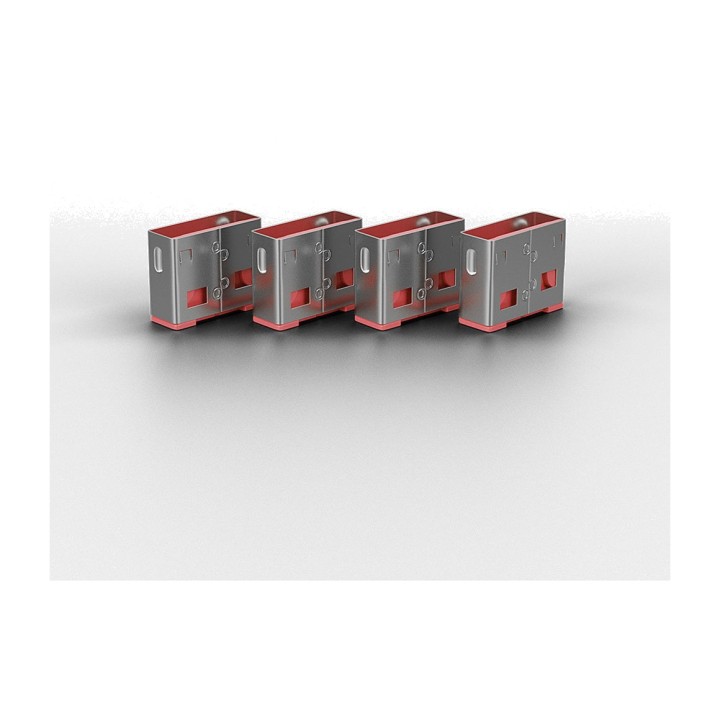 LINDY Schlüsselset mit Anschlussblockern USB-A-4 UDS
