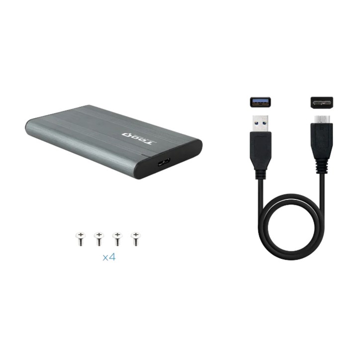 TOOQ Box esterno per disco rigido SATA TQE-2503G 2,5"