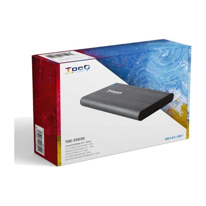 TOOQ Caixa externa per a disc dur SATA TQE-2503G 2,5"