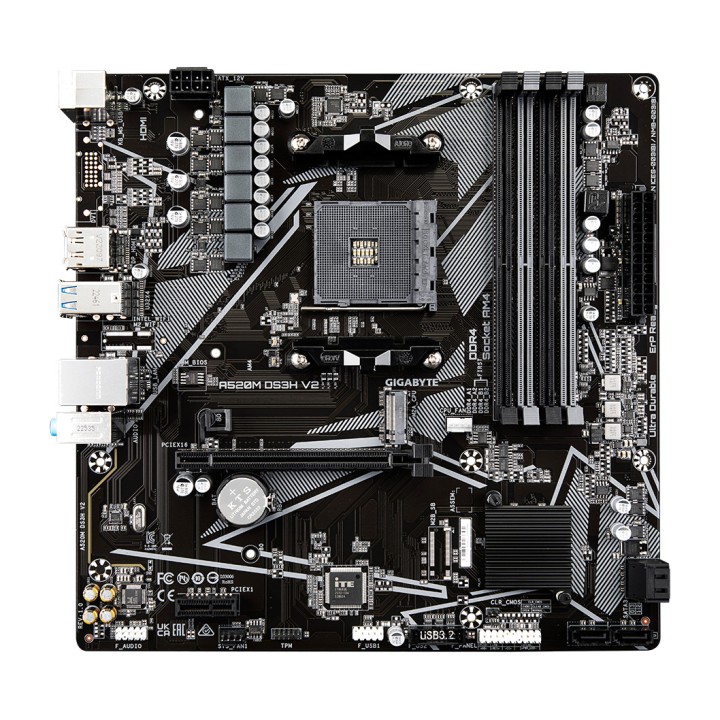 GIGABYTE Micro-ATX-Mainboard für AMD A520M DS3H V2 AM4