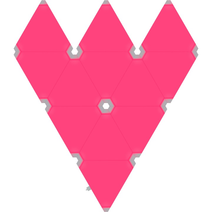 PHOENIX Kit de paneles triangulares de iluminación modular con wifi ASTRAL-RGB DSP0000019079