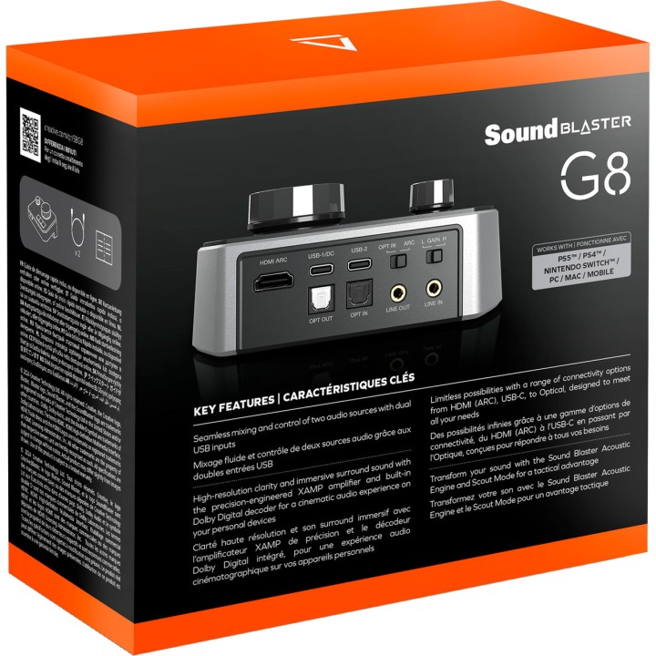 CREATIVE Scheda audio USB esterna con amplificatore per