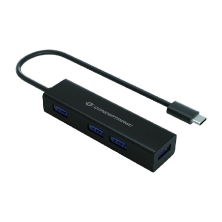 usb-c-hub aus aluminium mit 4 anschlüssen hubbies07b 3.0 5gbps