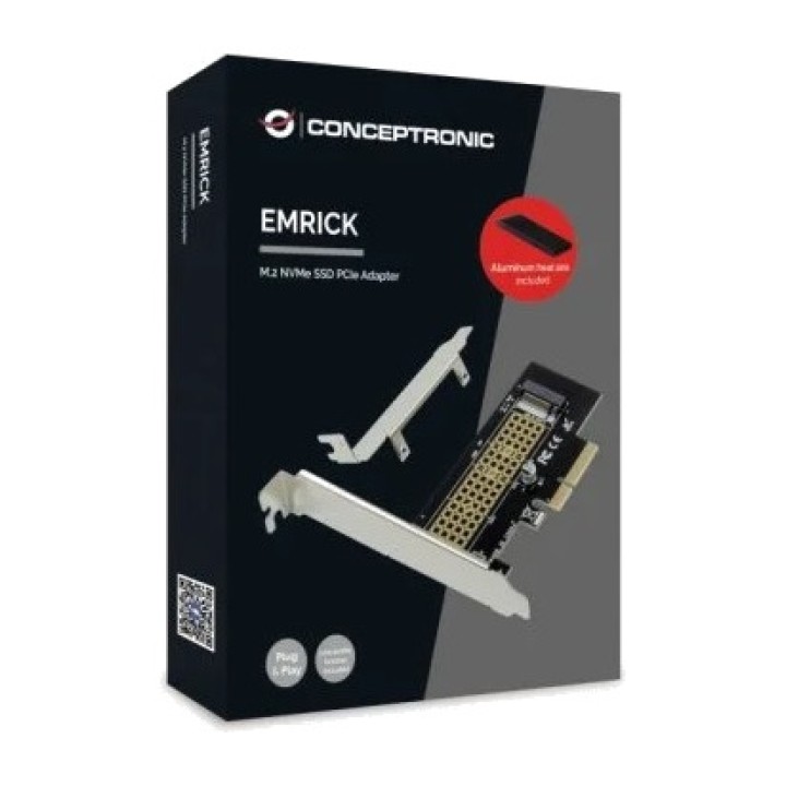 CONCEPTRONIC Carte adaptateur PCI Express pour SSD M.2 NVMe