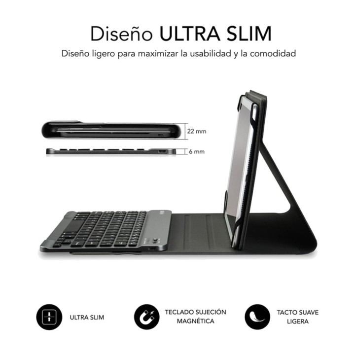 SUBBLIM Sleeve with detachable Bluetooth keyboard for
