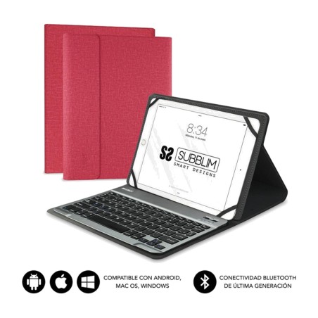 custodia con tastiera bluetooth rimovibile per tablet da 10,1 pollici keytab-pro