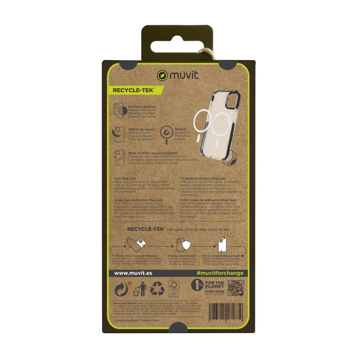 MUVIT Funda antigolpes magnética reciclada para móvil