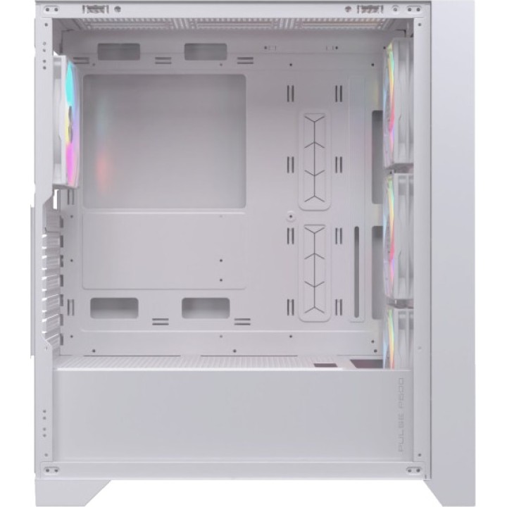 EINAREX ATX féltornyos gamer PC-ház edzett üveggel és 4