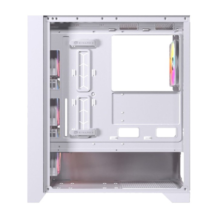 EINAREX ATX semitower gaming-pc-kabinet med hærdet glas og 4