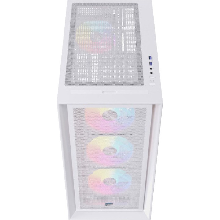 EINAREX ATX-gaming-pc-behuizing van halve hoogte met gehard