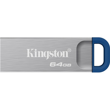 memoria usb 3.2 metálica con anilla para llavero datatraveler-kyson g2 64gb 220mb/s