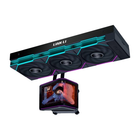 kit de refroidissement liquide pour cpu avec écran incurvé hydroshift-ii-oled-curved 360tl