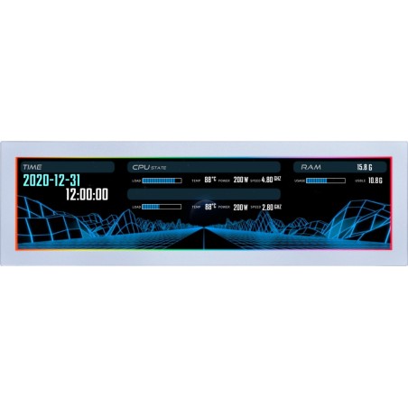 écran secondaire usb universel pour pc 8,8" ips-1920x480 60hz