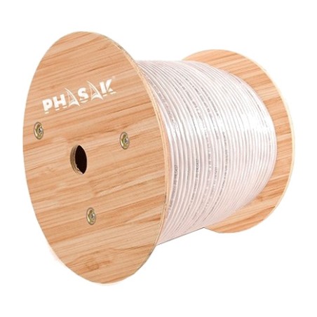 μπομπίνα συμπαγούς καλωδίου δικτύου cat6 cca awg23 305m phr-660