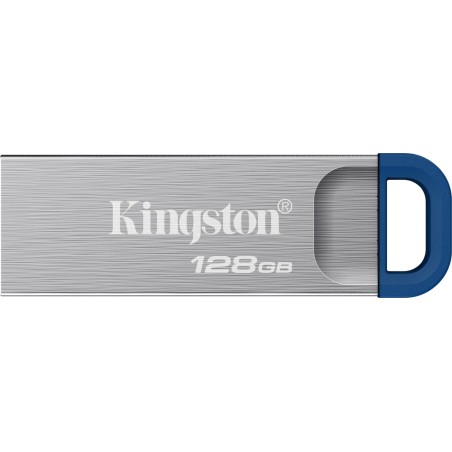 chiavetta usb 3.2 in metallo con anello portachiavi datatraveler-kyson g2 128gb 220mb/s