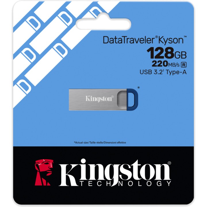 KINGSTON Memoria USB 3.2 metálica con anilla para llavero