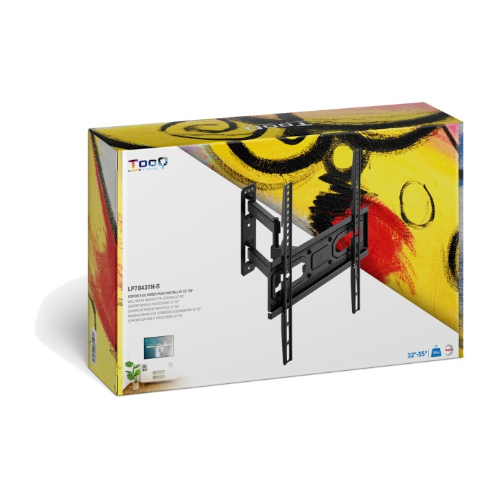 TOOQ Supporto da parete articolato per televisore LP7843TN
