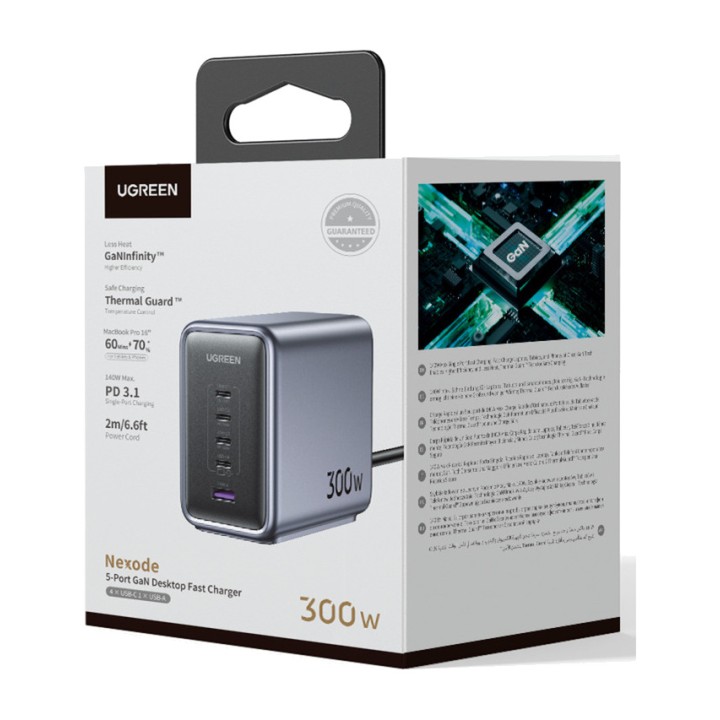 UGREEN Five-port GaN desktop charger for laptop NEXODE-CD333