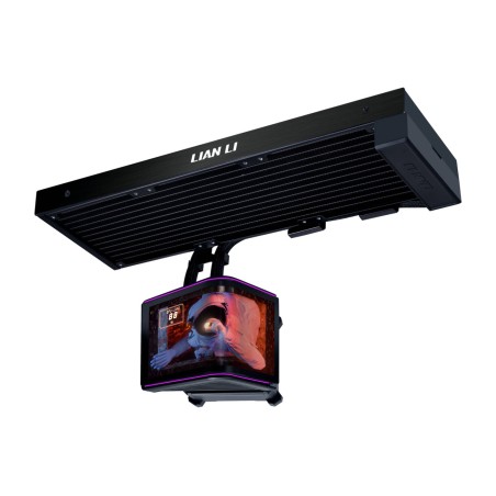 kit de refroidissement liquide pour cpu avec écran incurvé, sans ventilateurs hydroshift-ii-oled-curved 360n