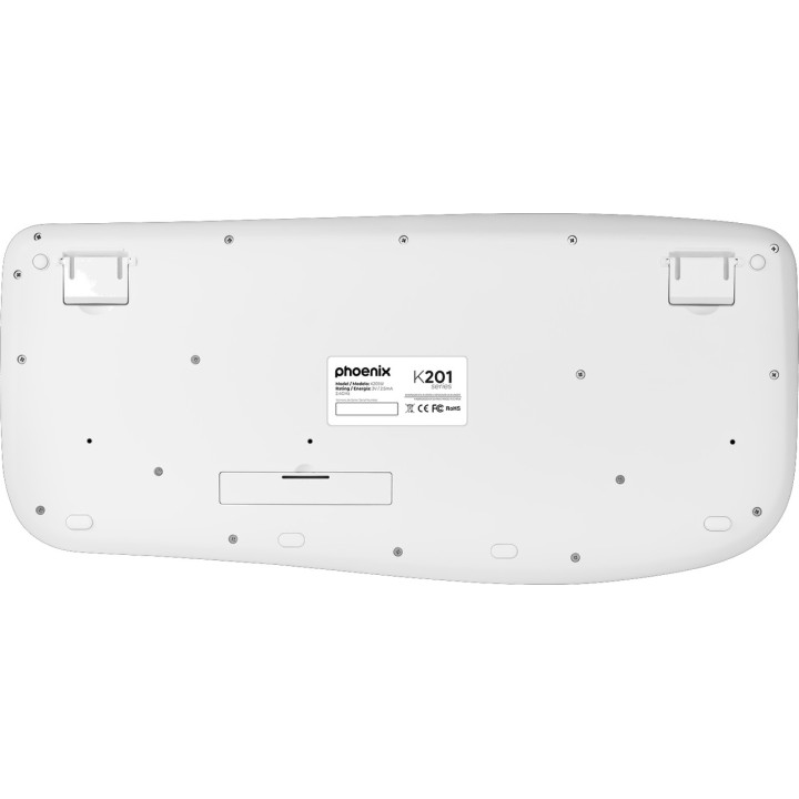 PHOENIX Ergonomische kabellose Tastatur K201 2.4GHZ