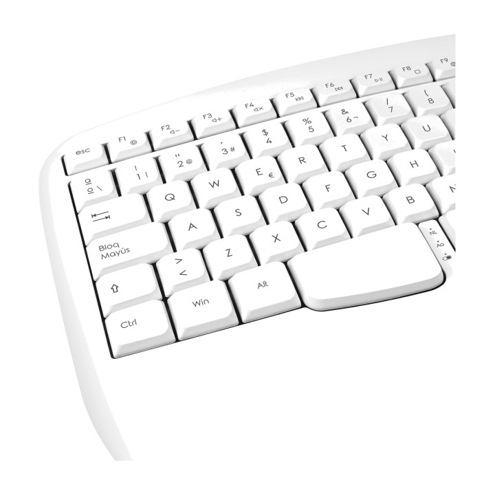 PHOENIX Ergonomische kabellose Tastatur K201 2.4GHZ