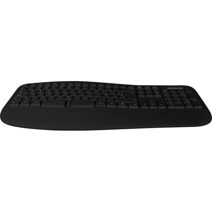 PHOENIX Ergonomische kabellose Tastatur K201 2.4GHZ