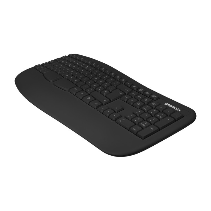 PHOENIX Teclado ergonómico inalámbrico K201 2.4GHZ