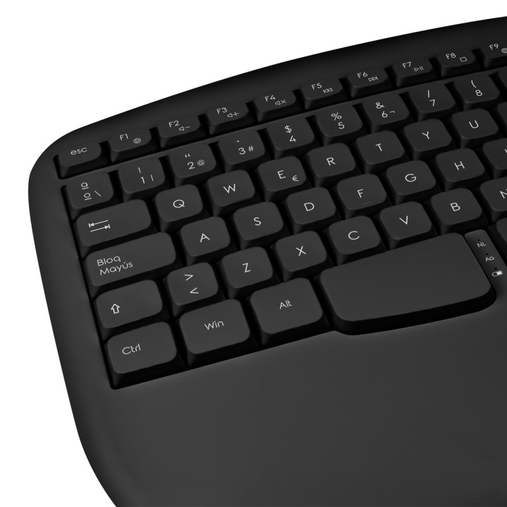 PHOENIX Teclado ergonómico inalámbrico K201 2.4GHZ