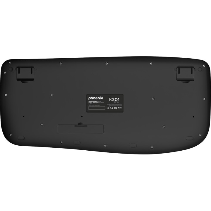 PHOENIX Teclado ergonómico inalámbrico K201 2.4GHZ