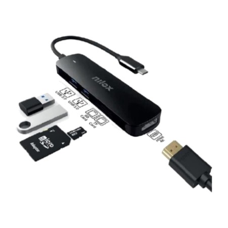 hub usb-c 5 en 1 con hdmi y lector de tarjetas sd nxdsusbc05 3.0 4k 30hz