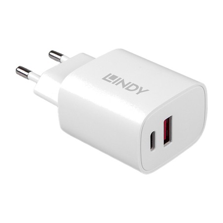 cargador de pared usb de dos puertos a-c pd 20w