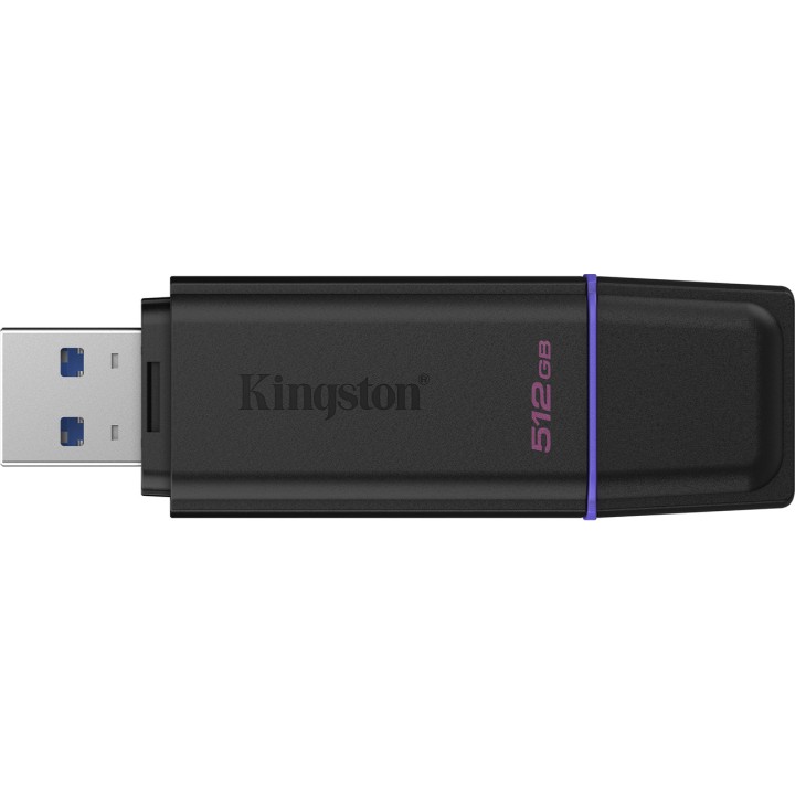 KINGSTON USB 3.2 flash drive with cap and key ring loop