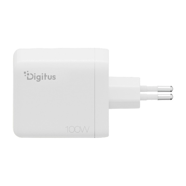 DIGITUS USB GaN-väggladdare med trippel port 100W 2C+1A