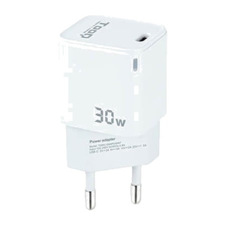 cargador de pared gan usb-c con power delivery tqwc-ganpd30 30w