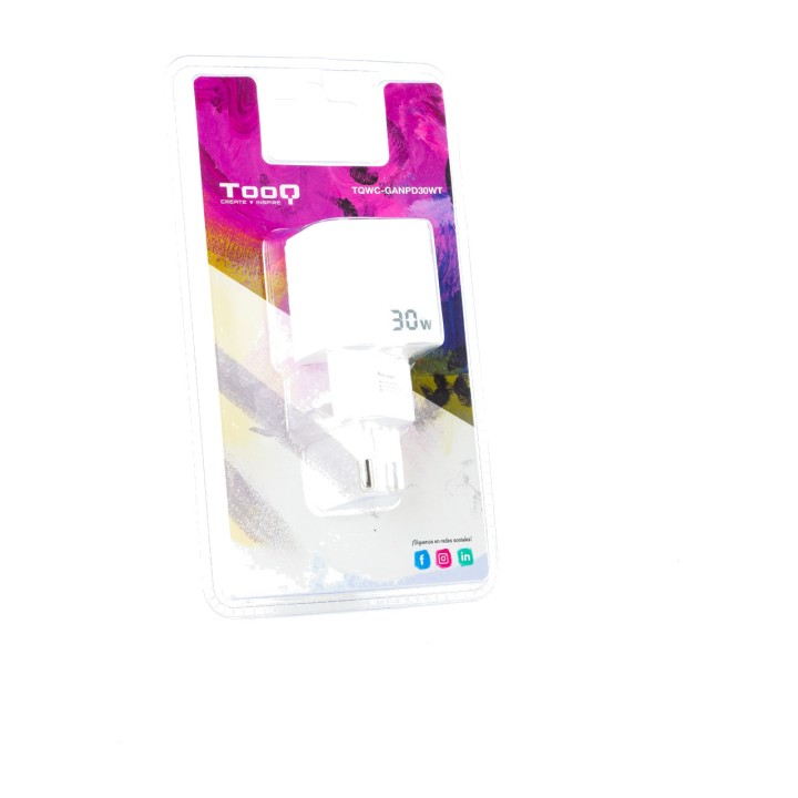 TOOQ Chargeur mural GaN USB-C avec Power Delivery
