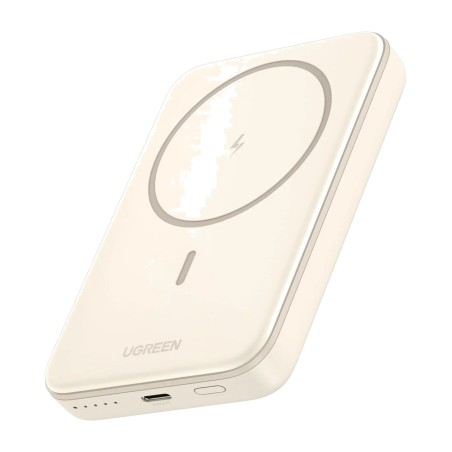 baterie externă magnetică wireless, cu cablu usb-c integrat 5000mah 15w 25207