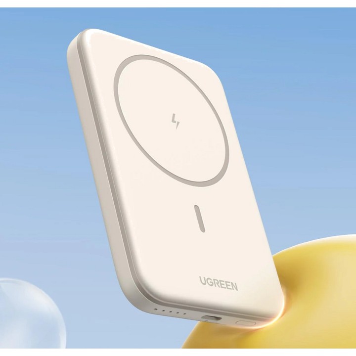 UGREEN Batería externa magnética inalámbrica con cable USB-C integrado 5000MAH 15W 25207 100202224