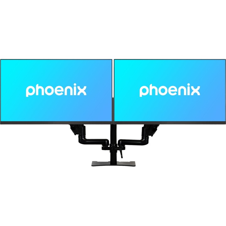 PHOENIX Support double pour moniteurs jusqu’à 27 pouces avec