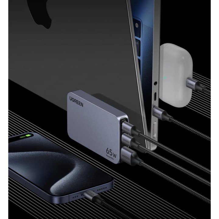 UGREEN Chargeur de voyage GaN avec trois ports NEXODE-PRO