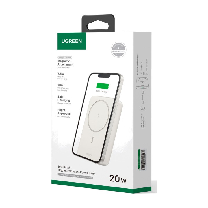 UGREEN Batteria esterna magnetica con ricarica wireless