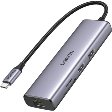 usb-c-multiport-hub mit hdmi, netzwerk, kartenleser und pd-ladefunktion 90568 5gbps