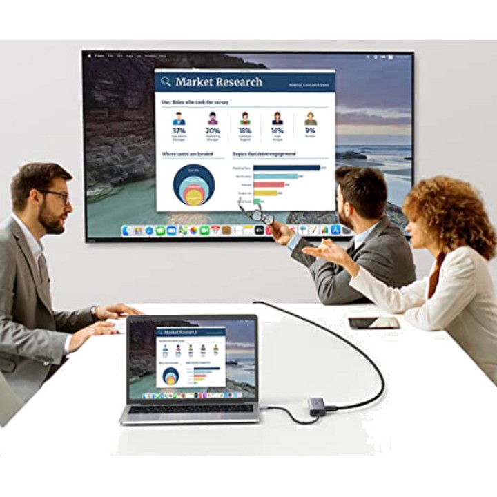 UGREEN USB-C multiport hub with HDMI, network, card reader