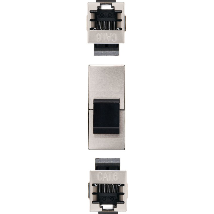 NANOCABLE Shielded RJ45 coupler with two female sockets CAT6